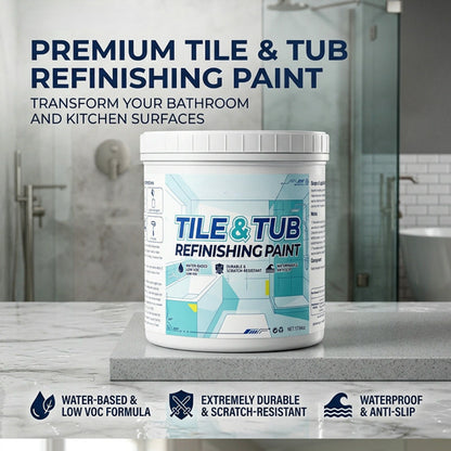 Kit de tinta premium para renovação de azulejos e banheiras