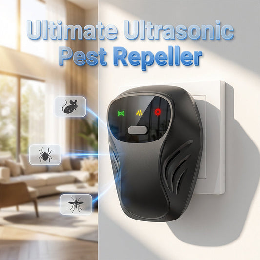 ⚡Promoção Imperdível: 50% de desconto🔥Repelente Ultrassônico de Pragas com 4 Modos