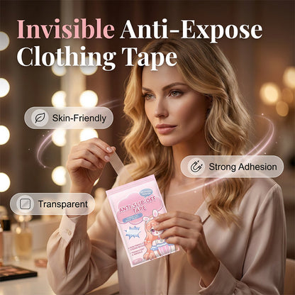Fita anti-exposição invisível para roupa