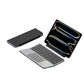 Teclado dobrável ultrafino com touchpad e suporte integrados