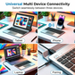 Teclado dobrável ultrafino com touchpad e suporte integrados