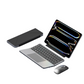Teclado dobrável ultrafino com touchpad e suporte integrados