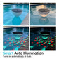 Luz flutuante para piscina alimentada a energia solar com projeção de peixes