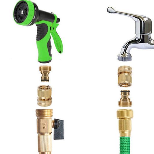 🔩 DESCONTO DE 50% POR TEMPO LIMITADO! ✨ Encaixe de ligação rápida em latão de 3/4" – À prova de ferrugem, sem fugas, universal