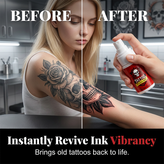 Spray hidratante para cuidados pós-tatuagem