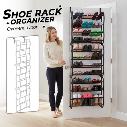👟 50% DE DESCONTO AGORA! 🏆 Organizador de sapatos para pendurar na porta – 24 compartimentos e montagem sem ferramentas – Adapta-se a portas padrão, com capacidade para até 24 pares – perfeito para a entrada ou para o roupeiro 🚪✨