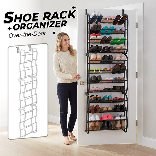 👟 50% DE DESCONTO AGORA! 🏆 Organizador de sapatos para pendurar na porta – 24 compartimentos e montagem sem ferramentas – Adapta-se a portas padrão, com capacidade para até 24 pares – perfeito para a entrada ou para o roupeiro 🚪✨
