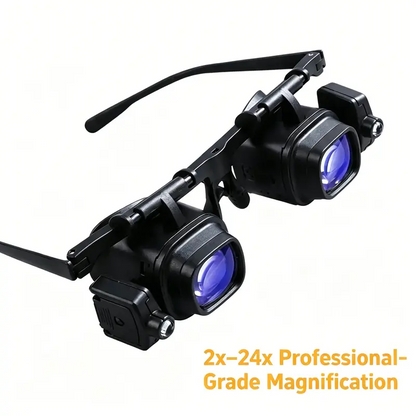 🎁Novidades de 2026 com 50% de desconto💥Lupa LED de precisão para eletrónica e artesanato – Suporte ajustável e ampliação de 10X a 20X – Luz brilhante e mãos-livres – ideal para soldadura, reparação de relógios ou pintura em miniatura 🛠️