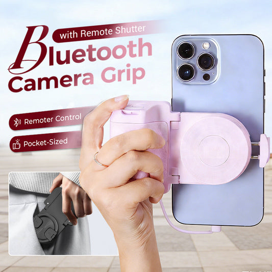 Pega para câmara com Bluetooth e obturador remoto