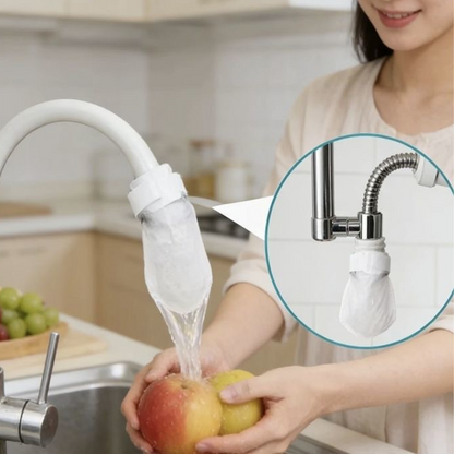 🚰 50% DE DESCONTO AGORA! 🧼 Filtro anti-salpicos para torneira de cozinha para remoção de sedimentos e ferrugem – Gira 360° e é fácil de instalar – Reduz o cheiro a cloro, adapta-se à maioria das torneiras – água mais limpa e menos sujidade 💧