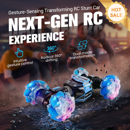 Carro de acrobacias RC transformável com deteção de gestos e derrapagens