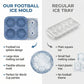 Molde de silicone para bolas de gelo em forma de bola de futebol