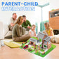 Conjunto de brinquedos de construção e simulação DIY com 214 peças para crianças