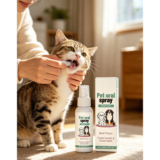 Spray suave para higiene oral de animais de estimação
