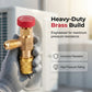 HVAC Refrigerant Charging Safety Valves