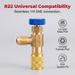 HVAC Refrigerant Charging Safety Valves