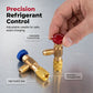 HVAC Refrigerant Charging Safety Valves