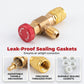 HVAC Refrigerant Charging Safety Valves