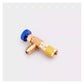 HVAC Refrigerant Charging Safety Valves