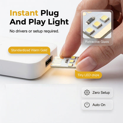 Mini luz noturna LED portátil com EU