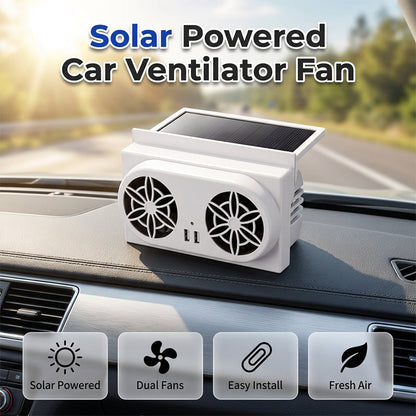 Ventilador para automóvel alimentado a energia solar