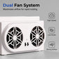 Ventilador para automóvel alimentado a energia solar