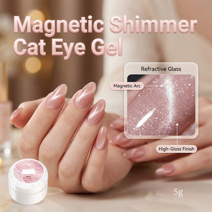 Esmalte em gel Spar Cat Eye com brilho magnético para nail art