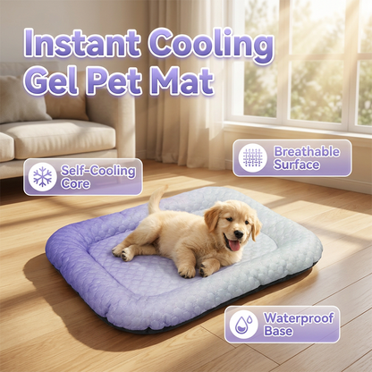 🐶🐱❄️Tapete de gel refrescante para animais de estimação – Almofada refrescante para o calor do verão – Tapete respirável, não tóxico e refrescante para cães e gatos