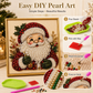 🎨💎Kit de Pintura com Pérolas e Strass de Natal