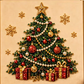 🎨💎Kit de Pintura com Pérolas e Strass de Natal