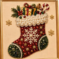 🎨💎Kit de Pintura com Pérolas e Strass de Natal