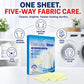 Laundry Whitening Sheets for Yellow Removal