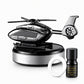 🚗Solar Helicopter Aromatherapy Diffuser – Spins in Light, Refillable Scent Pads, for Car & Home ✨🚁