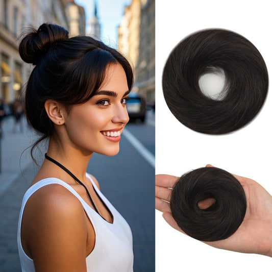 💃 PROMOÇÃO ESPECIAL 2026: 50% DE DESCONTO 🎉 Oferta por tempo limitado: Compre 1 e ganhe 1 grátis! 🎉 — Elástico para o cabelo «Messy Bun» para mulher