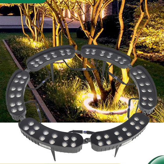 Luz de árvore em anel para exterior, à prova de água, IP65