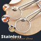 🍳 🍃 2-in-1 Stainless Steel Strainer Clamp — Fine Mesh Filter & Tong, Oil Drain