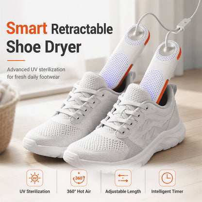 Secador elétrico retrátil para sapatos com esterilização por UV🔥