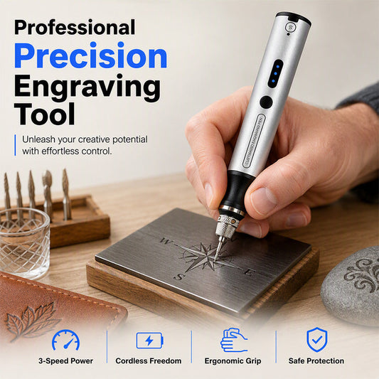 ⏳Promoção por tempo limitado⏰Mini caneta de gravação elétrica sem fios – Ferramenta portátil de gravação de precisão