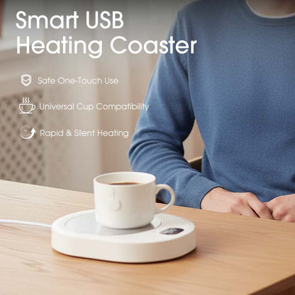 Base para copos aquecida inteligente com USB