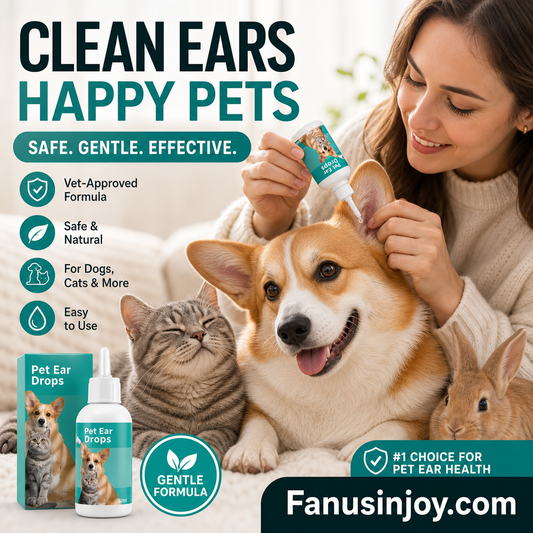 Promoção por tempo limitado! 🐱🐶 Gotas suaves para a limpeza das orelhas dos animais de estimação — Diga adeus às doenças do canal auditivo externo