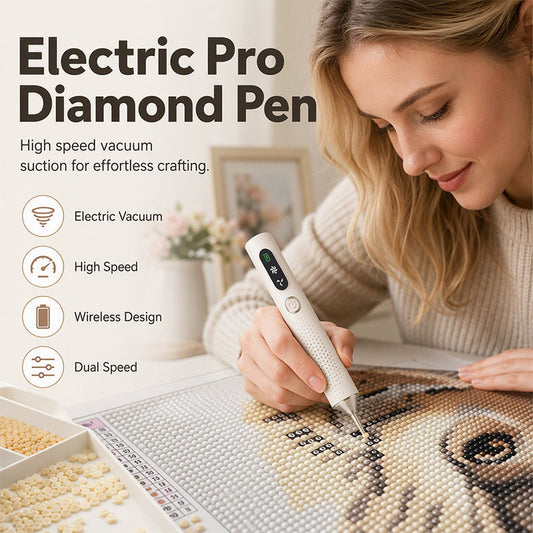 ⏳🔥50% DE DESCONTO POR TEMPO LIMITADO! ⏰💎 Caneta elétrica recarregável com ponta de diamante – Precisa, confortável, poupa temp