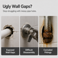 🧲 Magnetic Split Pipe Cover – No-Tool Decorative Ring for Faucets & Pipes ✨
