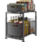 💪 50% DE DESCONTO! 🥫 Prateleira Deslizante Dupla Organizadora de Armário – 5 alturas ajustáveis, 2 bandejas & aço carbono resistente – Grande capacidade, sem necessidade de instalação – Ideal para cozinha & organização ✨