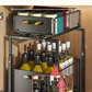 💪 50% DE DESCONTO! 🥫 Prateleira Deslizante Dupla Organizadora de Armário – 5 alturas ajustáveis, 2 bandejas & aço carbono resistente – Grande capacidade, sem necessidade de instalação – Ideal para cozinha & organização ✨