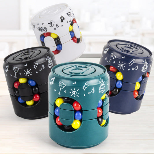 2-in-1 Educational Can Fidget Spinner Toy
