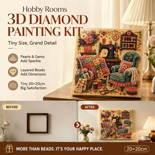 Crie obras de arte cintilantes num instante! Kit relaxante de arte com diamantes