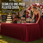 ⏳Time-Limited Special⏰Pleated Table Skirt for Rectangular Tables Wedding Birthday Party Decoration and Market Stall Display
