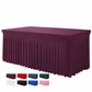 ⏳Time-Limited Special⏰Pleated Table Skirt for Rectangular Tables Wedding Birthday Party Decoration and Market Stall Display