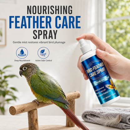 Spray para cuidados com as penas das aves e desodorizante