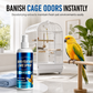 Spray para cuidados com as penas das aves e desodorizante